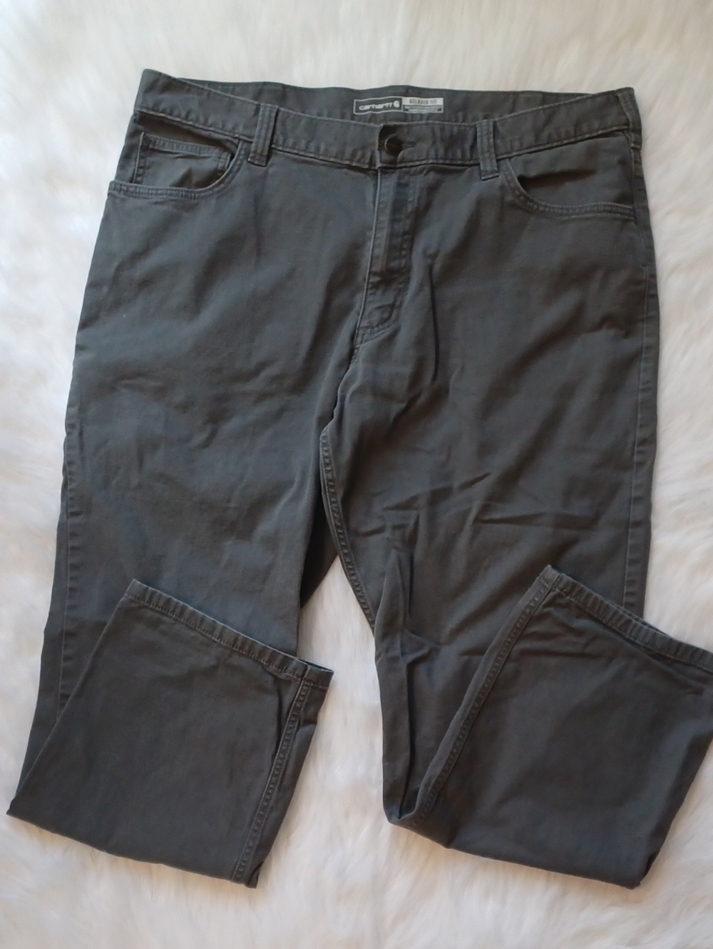 Carharrt Relaxed Fit Mens 38x30. Gray.
